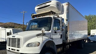 Stock 6348 Freightliner 24’ Reefer Box TruckThermo King reefer freezer unit T880 [upl. by Galer81]