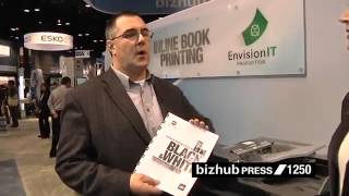 Konica Minolta bizhub PRESS 1250 at Graph Expo 2012 [upl. by Wilde]