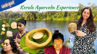 Most unique KERALA AYURVEDA resort experience  Ayurvedic Treatments local Kerala Food amp more [upl. by Adnohrahs409]