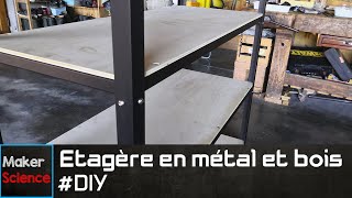 DIY Étagère en métal et bois [upl. by Aitital]