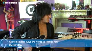 Tip of the month Steve Stevens shows how to play quotRebel Yellquot [upl. by Tressia977]