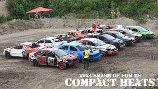 2024 Demolition Derby  Smash Up For MS  Small Car Heats [upl. by Asyal]