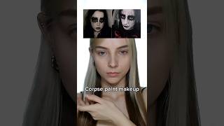 Corpse paint makeup tutorial 🖤 corpsepaint corpsepaintmakeup blackmetal makeuptutorial [upl. by Yelyak]