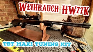 Weihrauch HW77K installing a TBT Maxi kit and test at 25 yards PART 1 [upl. by Rawdin955]