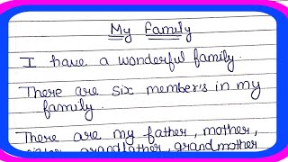 My Family 10 lines  My Family 10 lines in English  Paragraph on My Family [upl. by Stanley]