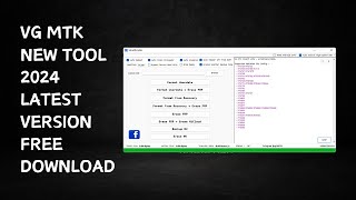 VG MTK New Tool 2024 Erase FRPMICloud Download Latest Version [upl. by Richella876]