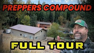 Full Prepper Homestead Tour Preppers Workshop  Food Pantry  Garden  Chicken Coop amp More [upl. by Annawit313]