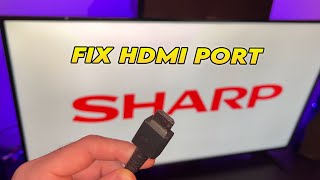 How to Fix HDMI No Signal Error on SHARP TV [upl. by Zared]