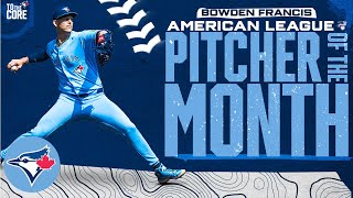 Bowden Francis is Augusts American League Pitcher of the Month [upl. by Milt441]