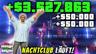 Millionen machen mit dem NACHTCLUB ist ENDLEVEL  Vom Bettler zum Bonzen Ep 8 in GTA Online EampE [upl. by Clift968]