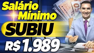 ATENÇÃO AUMENTO no SALÁRIO MÍNIMO para R 1989 VEJA quem tem DIREITO [upl. by Caras]