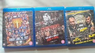 AEW Custom Blu Ray Pickups Forbidden Door All Out amp Full Gear 2022 [upl. by Kulsrud580]