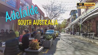 Adelaide South Australia  4K Ambient Walk [upl. by Rolyks]