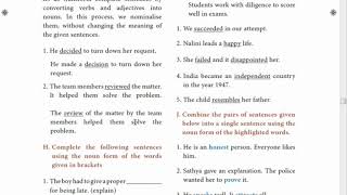 Class 10 English  Lesson 4  Grammar  Nominalisation and Phrases and Clauses [upl. by Cordle618]