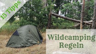 Wildcamping Regeln  15 Tipps für deine Radreise  Radtour [upl. by Euqinmod774]