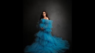 Your Perfect Maternity Look  Blue Ruffle Dress👗💙 [upl. by Rhynd]