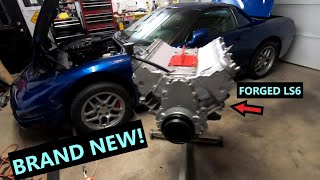 Corvette C5 Z06 New Engine Homecoming  Let The Build Begin [upl. by Amalita]