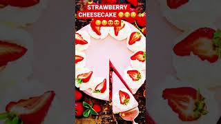 Easy NoBake Strawberry Cheesecake Dessert 😋😋😋😋😋 [upl. by Karlotte676]