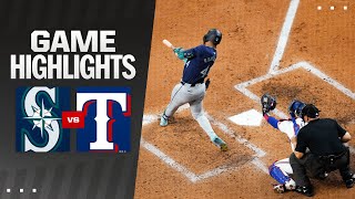 Mariners vs Rangers Game Highlights 42324  MLB Highlights [upl. by Alarice]