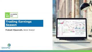 Trading Earnings Season  January 10 2024 Replay [upl. by Amliv]