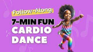 7 Minute Fun Cardio Dance Workout for Kids  Afrifitness Kids [upl. by Eibloc881]