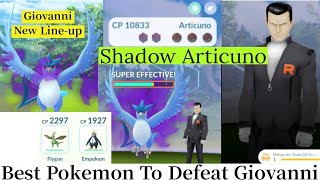 How To Defeat Team Rocket Giovanni In Pokemon Go  Team Rocket Boss Giovanni  Giovanni Pokemon Go [upl. by Eenafets30]