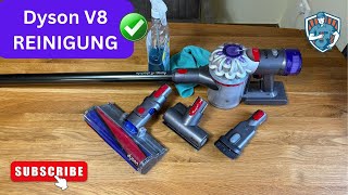 DYSON V8 in nur 3 Schritten reinigen  Tutorial amp Anleitung [upl. by Gierc998]