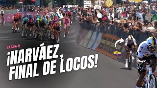 ¡Narváez muy cerca De infarto el final ETAPA 9 Giro d’Italia [upl. by Anawait]