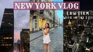 Law Firm Life week in the life of a summer associate  New York Vlog [upl. by Hurst]