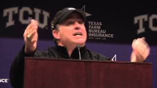 TCU head coach Gary Pattersons choice postgame words for Baylors Art Briles [upl. by Relyat]