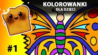 KOLOROWANKI dla dzieci czyli Motyl  Kolorowanki online [upl. by Arreis283]