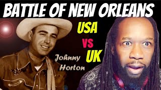 I never knew about this  JOHNNY HORTON Battle of New Orleans REACTION  First time hearing [upl. by Ynafets177]