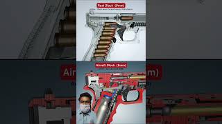 Real Vs Airsoft airsoft newtricktogetpermanentgunskin [upl. by Graybill]