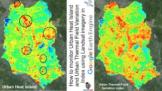 Land surface temperature LST Monitoring using Landsat imagery using Google Earth Engine [upl. by Peedus]