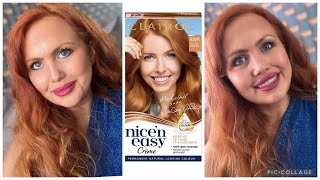 Clairol Nice n Easy Hair Colour 8wr Golden Auburn Review amp Demo [upl. by Dyana343]