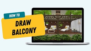 Draw a Balcony Deck or Porch  RoomSketcher App [upl. by Ainavi]