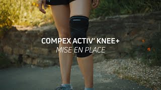 Genouillère compressive Compex Activ Knee  Mise en place [upl. by Eylrahc]