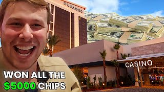 I WENT ON THE CRAZIEST BLACKJACK RUN OF MY LIFE AT THE DURANGO IN VEGAS [upl. by Aisirtap]