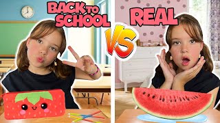 BACK TO SCHOOL VS REAL STUFF [upl. by Selrahcnhoj]