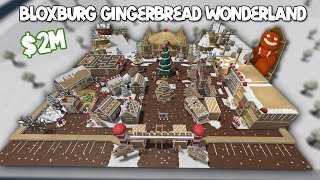 TOURING A BLOXBURG 2M GINGERBREAD TOWN AND 10TH ELF [upl. by Arnuad342]