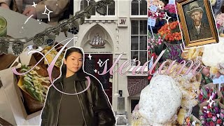 AMSTERDAM VLOG🌷 food spots shoppen rijksmuseum [upl. by Anihpled]