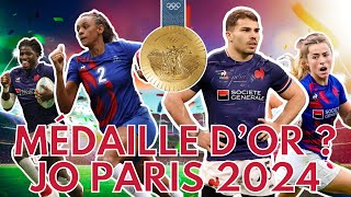 MÉDAILLE DOR POUR LA FRANCE AUX JO DE RUGBY À 7 [upl. by Aynahs]