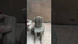 Mahadev murti makingbholenath idol makingmahadev idol making shorts30 [upl. by Aicirtap]