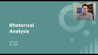 Rhetorical Analysis Overview for AP Lang Students [upl. by Zsazsa939]