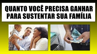 Quanto você precisa ganhar para sustentar sua família  Live 187 [upl. by Leirrad]