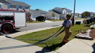 Limited space hose pull review in action [upl. by Sheree]