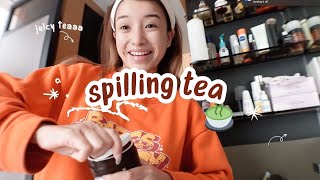 skincare routine while spilling some tea 🍵  missalvy [upl. by Etirugram111]