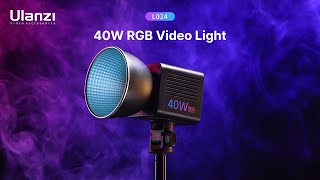 Ulanzi L024 40W RGB Portable Video Light [upl. by Aihtnis6]