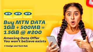 Discover the Secret How to Get MTN 15GB Data Bundle for Only 200  Cheapest Data Trick 2024 [upl. by Aleksandr]