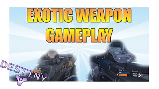 DESTINY  Hard Light amp Invective Gameplay Exotic Weapons Gameplay [upl. by Trabue]